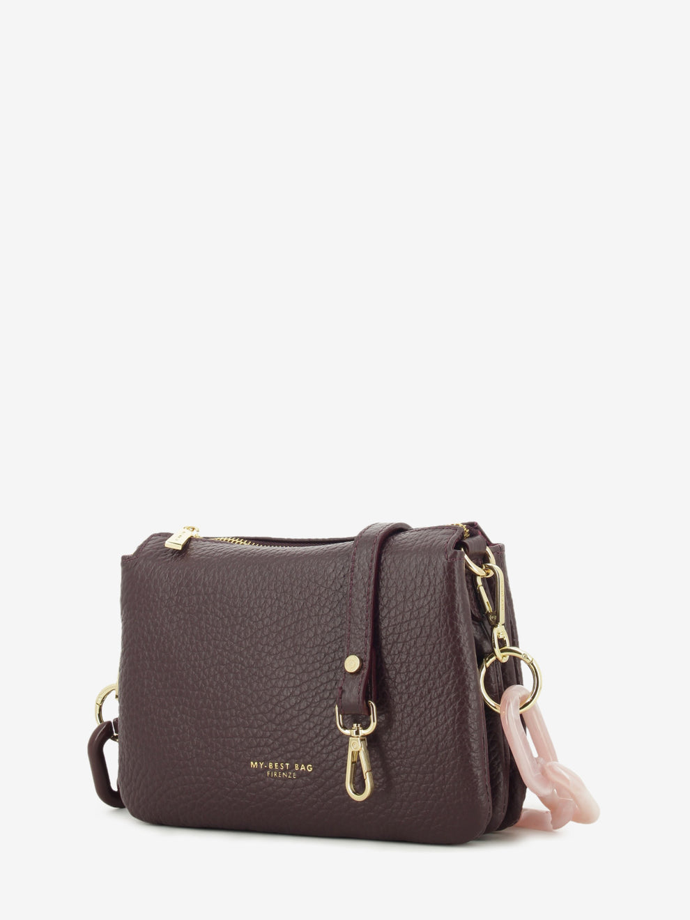 Borsa Reflex macro dollaro bordeaux