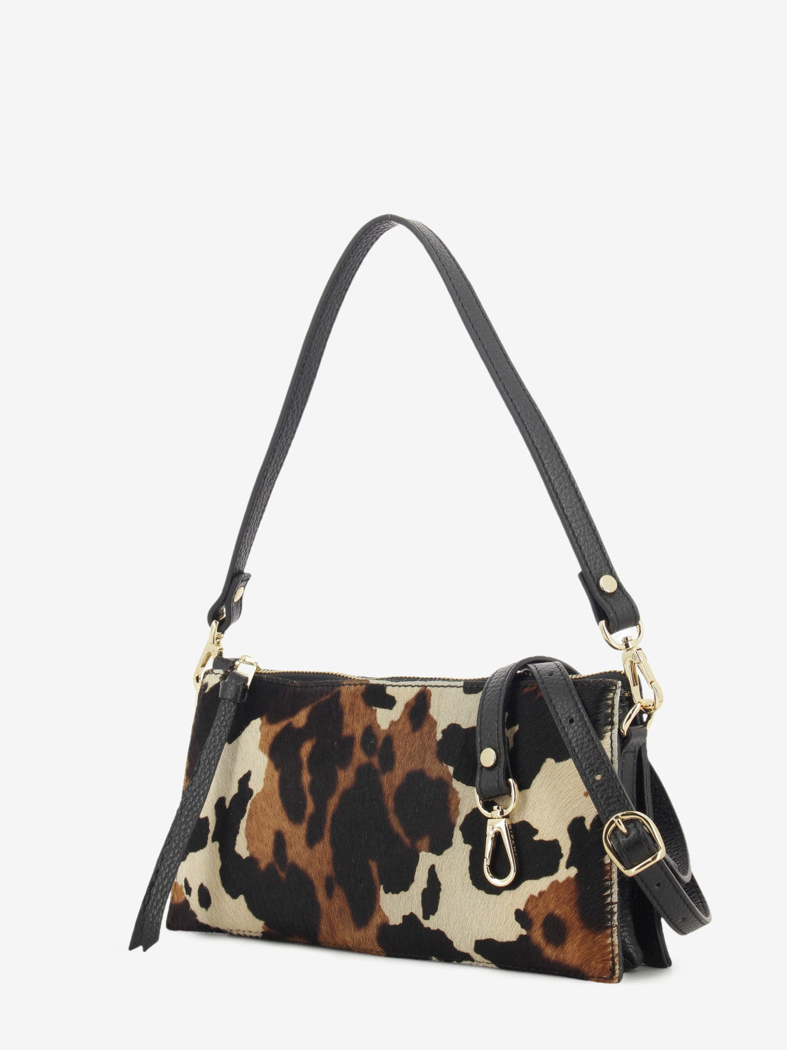 Borsa Patrizia nero / cavallino