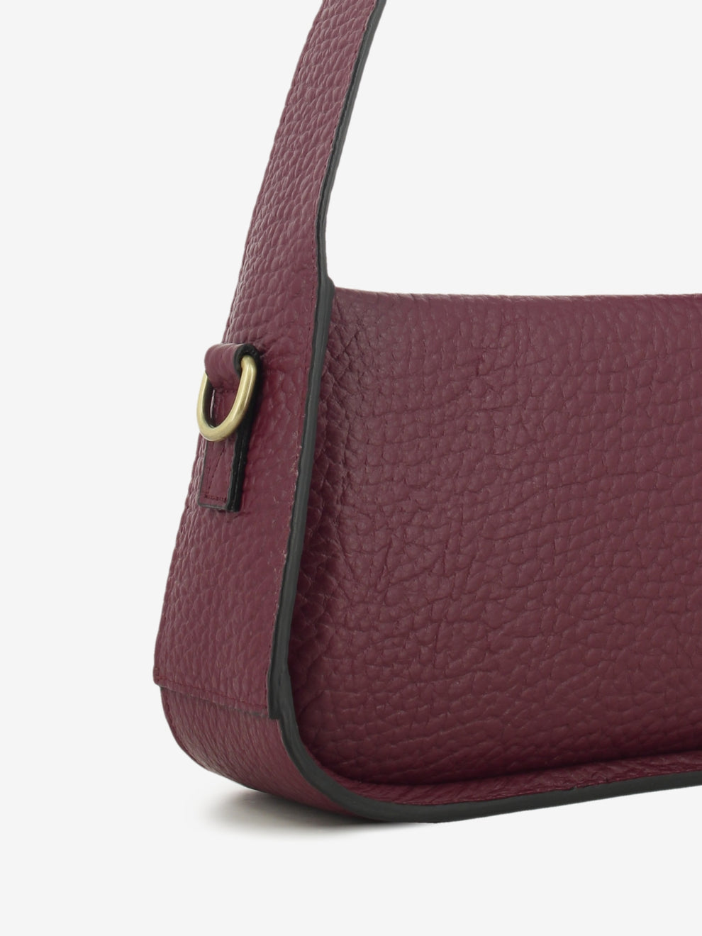 BURGUNDY LEATHER BAG 9099_66251