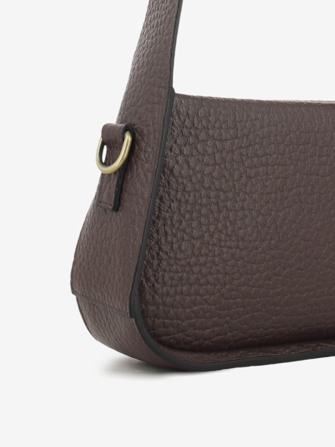 Borsa in pelle maxi grana moro