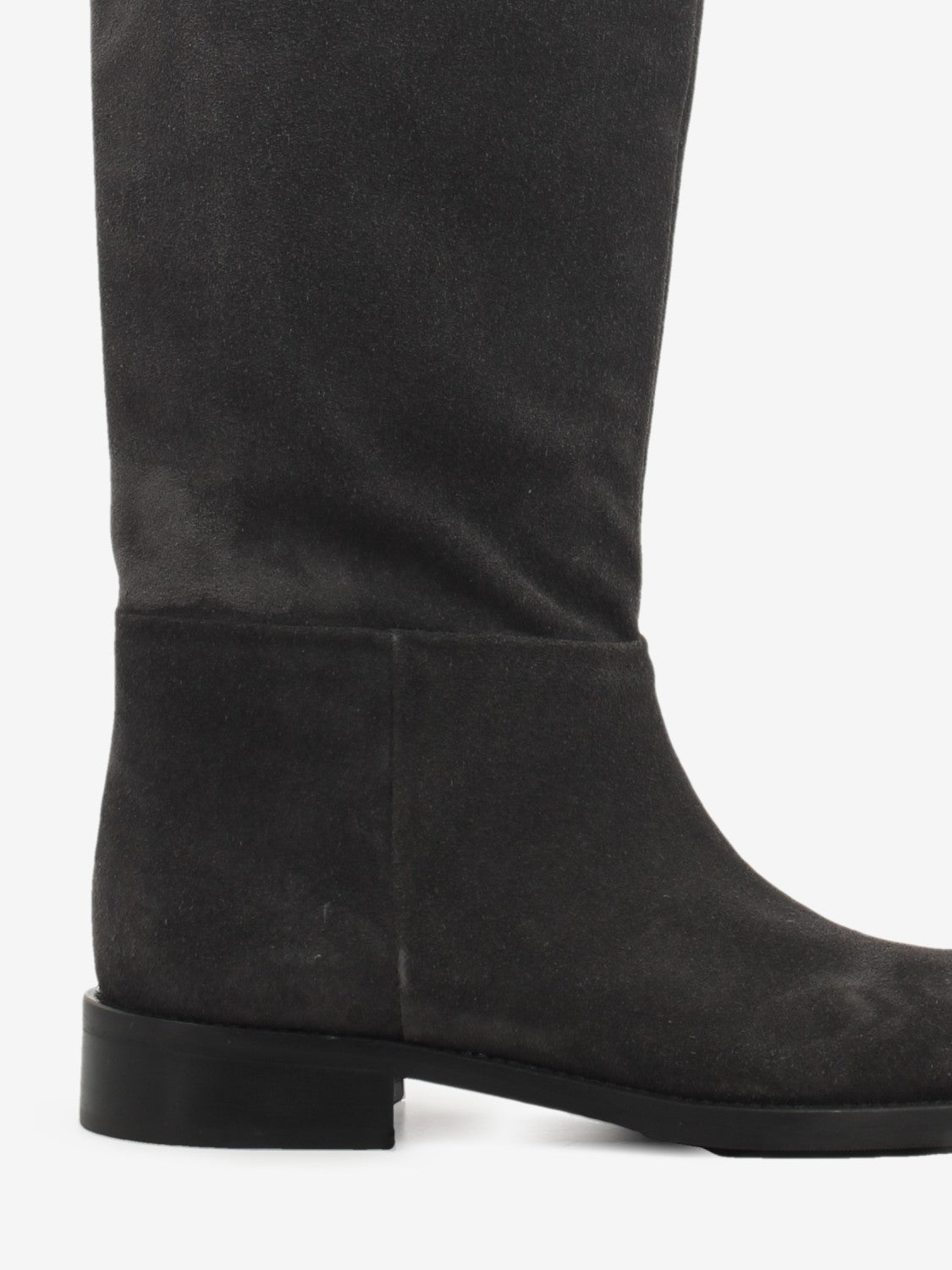 Berta grey suede boots