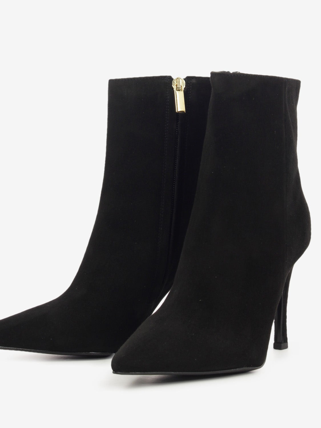 Tronchetto in camoscio nero