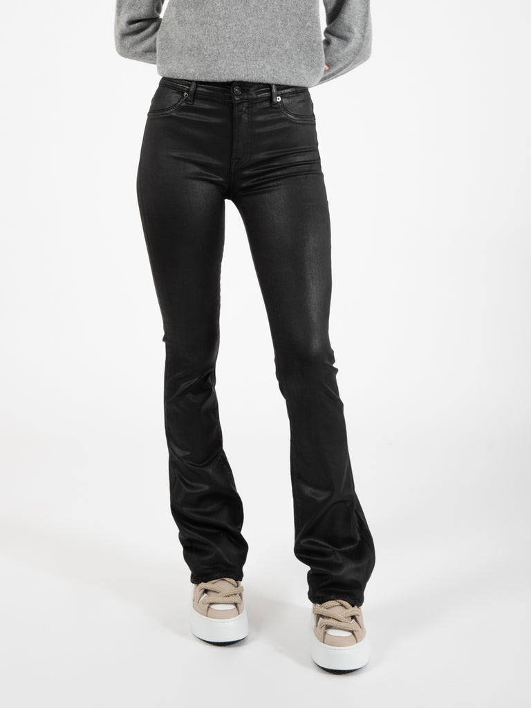 7 FOR ALL MANKIND - Bootcut Coated Slim Illusion black