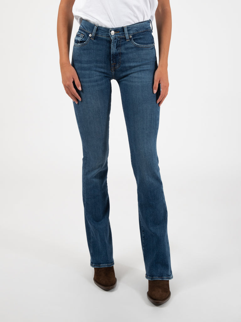 7 FOR ALL MANKIND - Bootcut Slim Illusion Outer mid blue