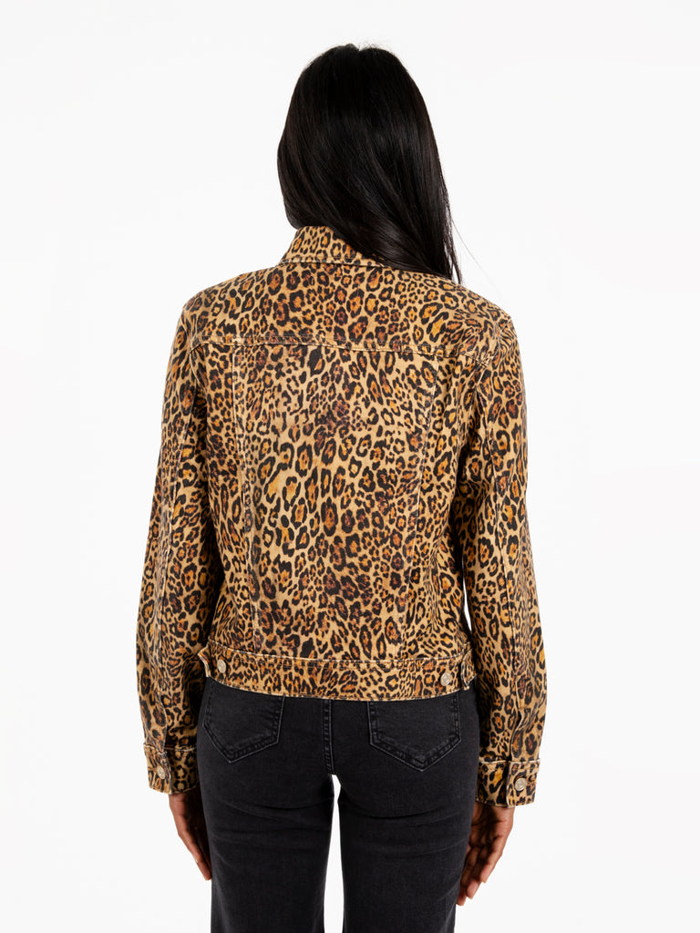 7 FOR ALL MANKIND - Classic trucker leopard print