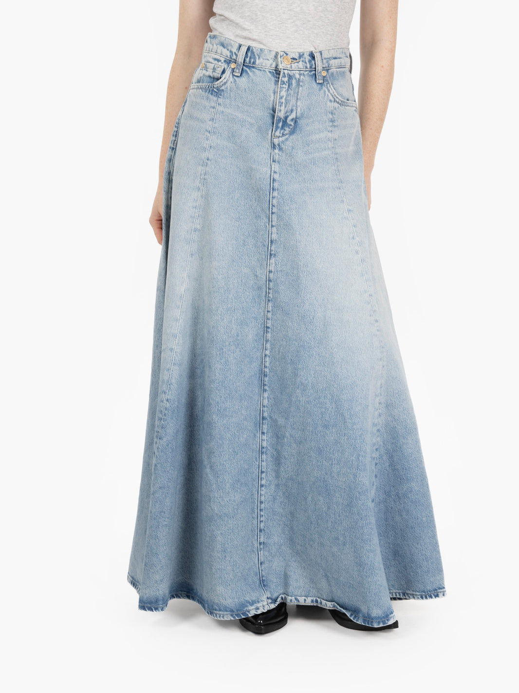 Drama skirt denim chiaro