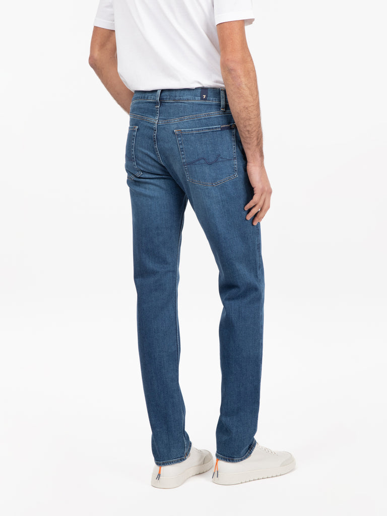 7 FOR ALL MANKIND - Jeans Slimmy Stretch Tek Connected mid blue