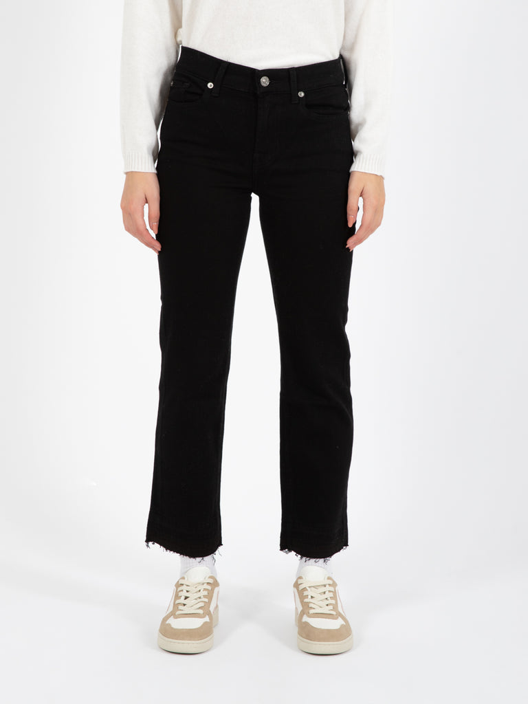 7 FOR ALL MANKIND - Jeans straight crop Soho Night black