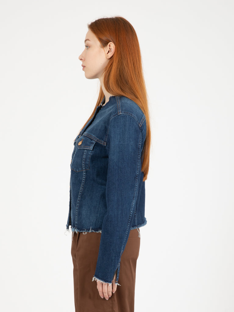 7 FOR ALL MANKIND - Koko Jacket Slim Illusion denim scuro