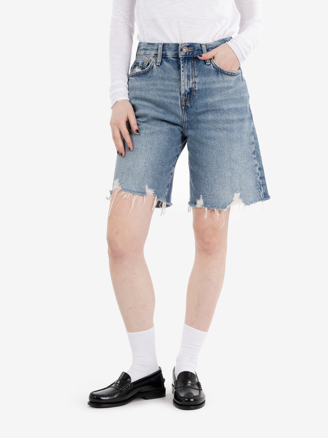 Lola shorts wave mid blue
