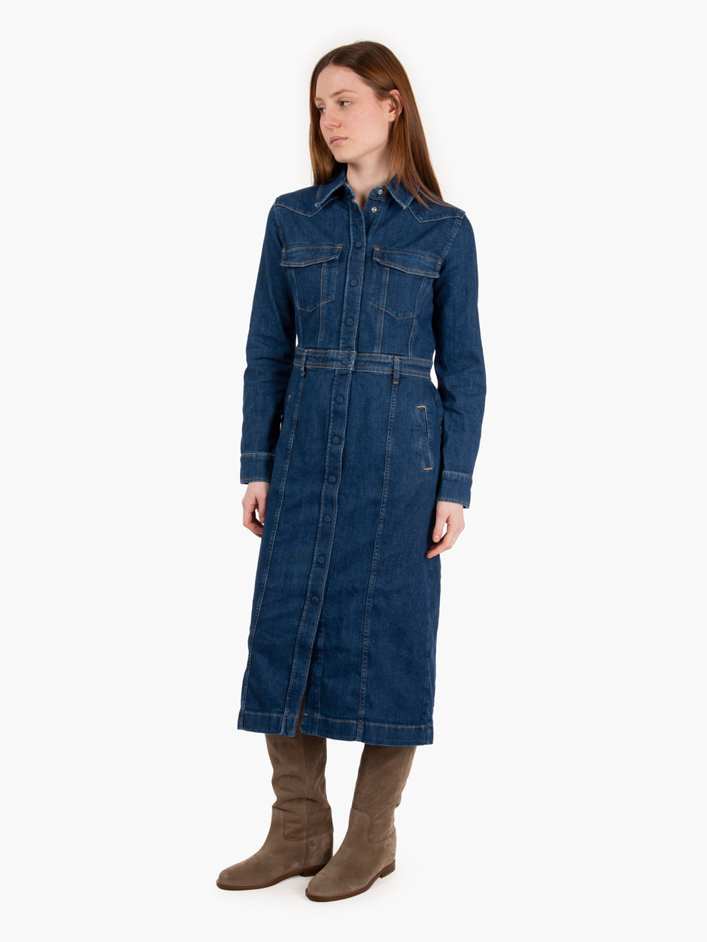 For All Mankind Luxe dress cove dark blue