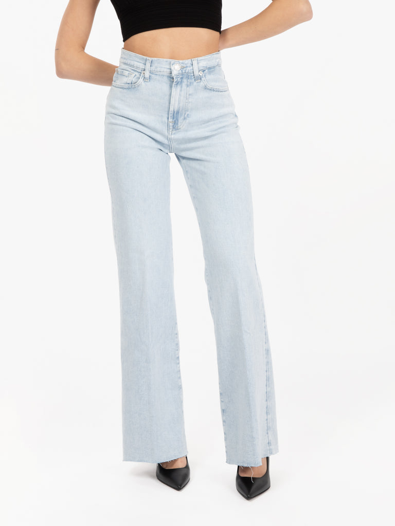 7 FOR ALL MANKIND - Modern Dojo tailorless Melody raw cut light blue