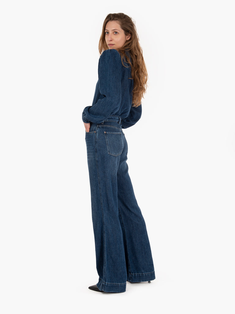 7 FOR ALL MANKIND - Tailored jumpsuit go getter mid blue