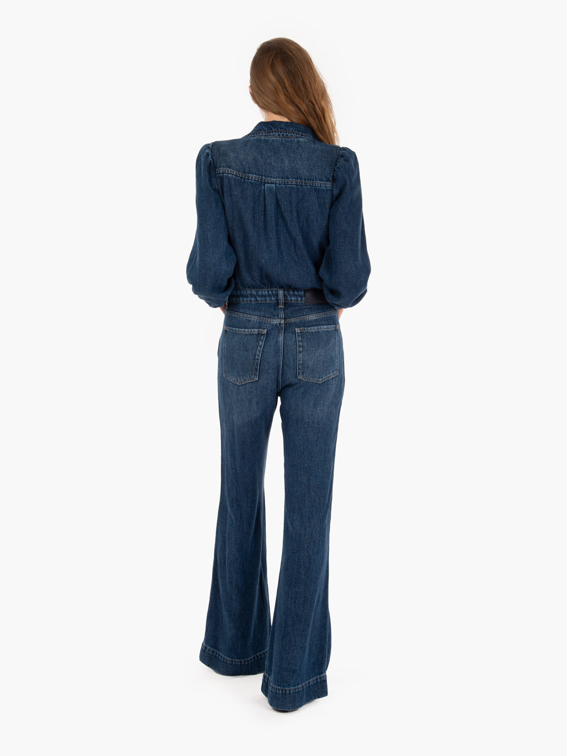 Tailored jumpsuit go getter mid blue