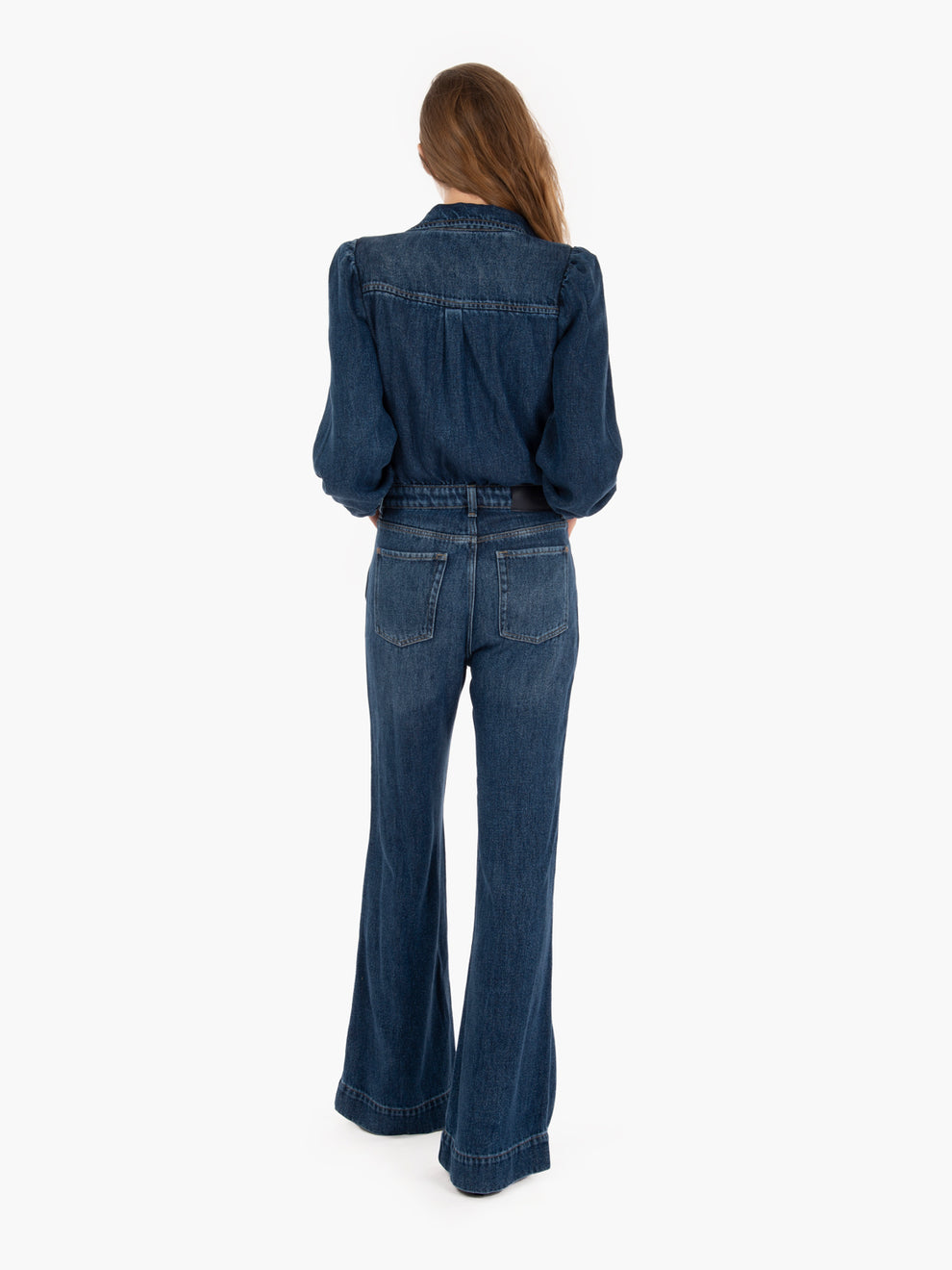 Tailored jumpsuit go getter mid blue