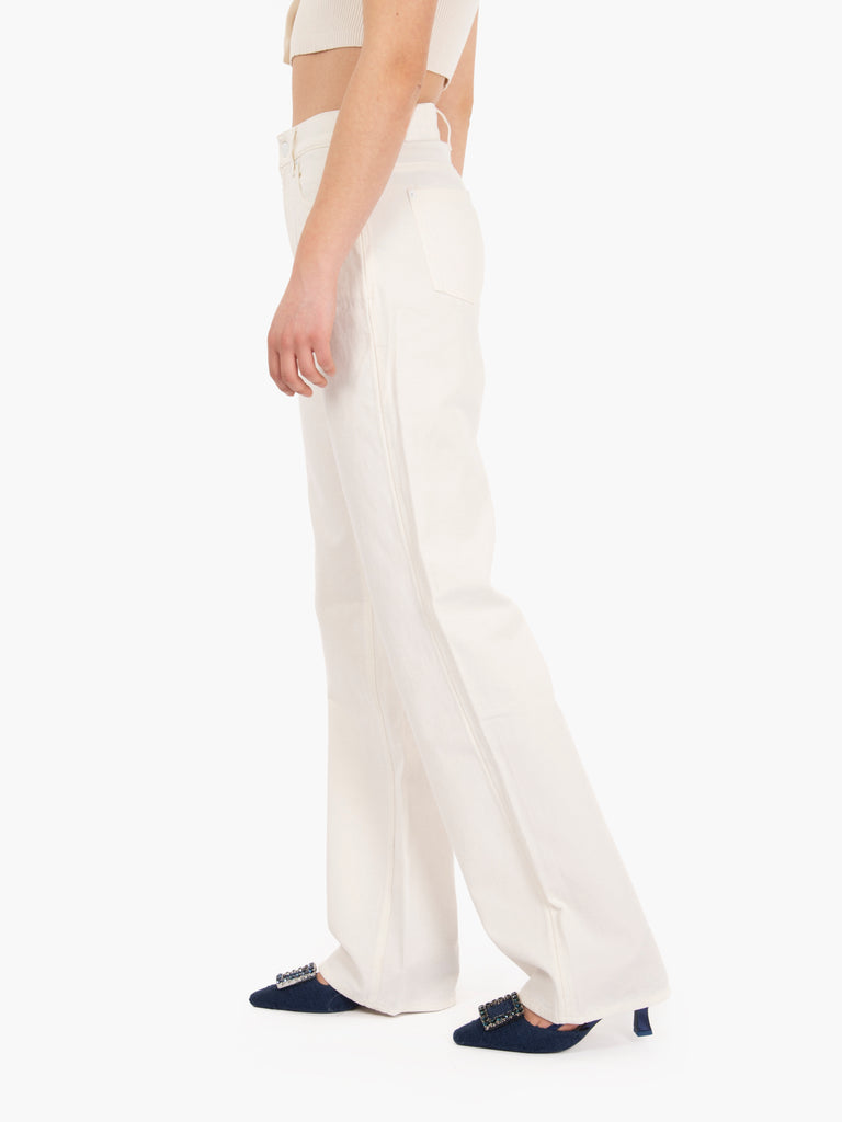 7 FOR ALL MANKIND - Tess trouser linen Ostuni white