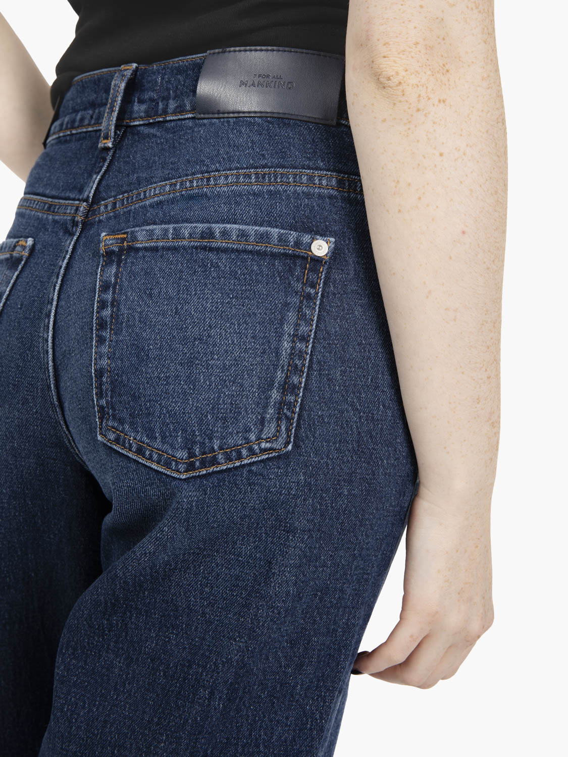 Tess blue denim radar trouser