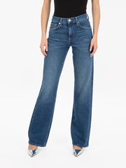 7 FOR ALL MANKIND - Tess Trousers Explorer mid blue