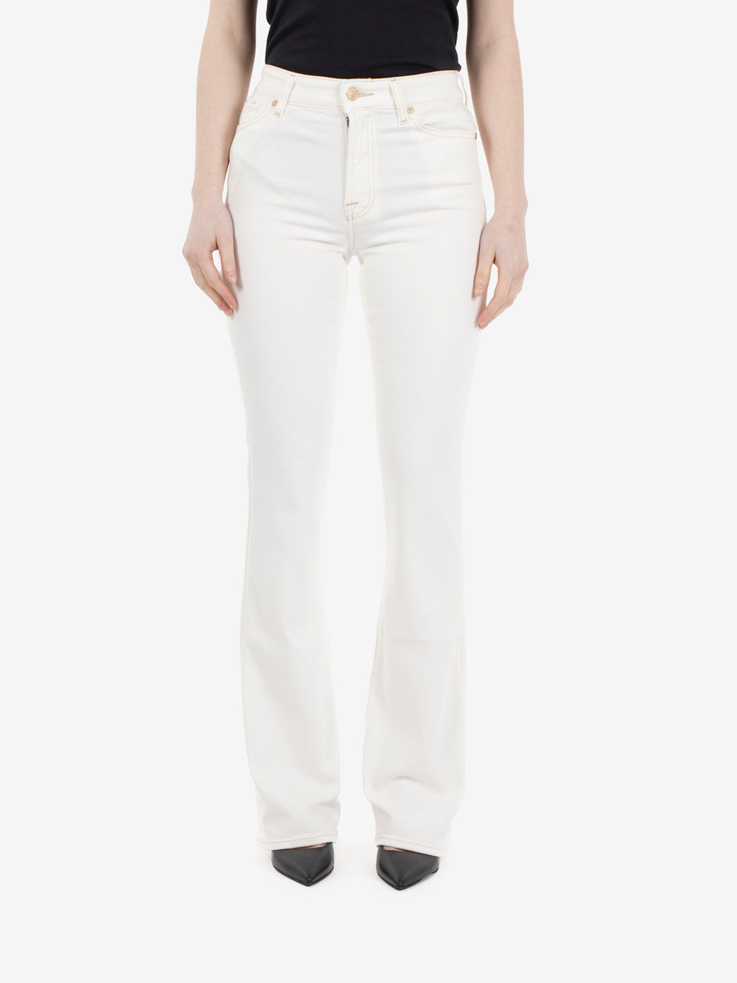 The Leggy bootcut sugar white
