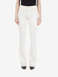 The Leggy bootcut sugar white