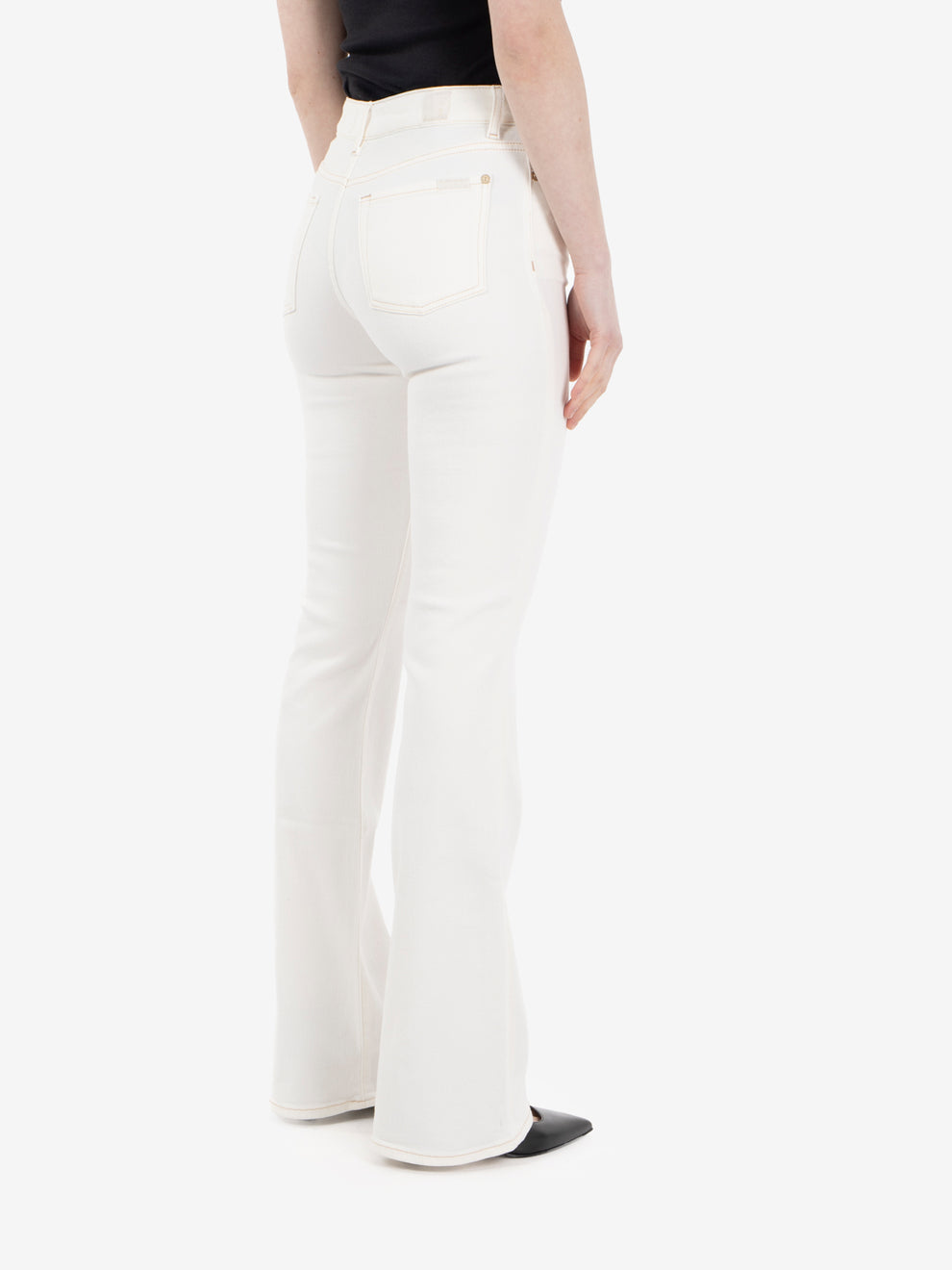 The Leggy bootcut sugar white
