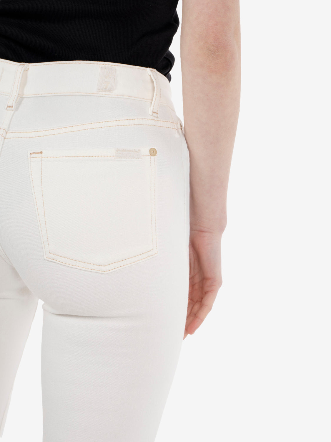 The Leggy bootcut sugar white