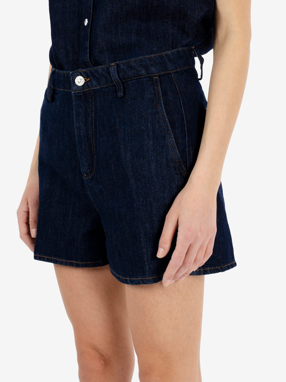 Trouser shorts blossom dark blue