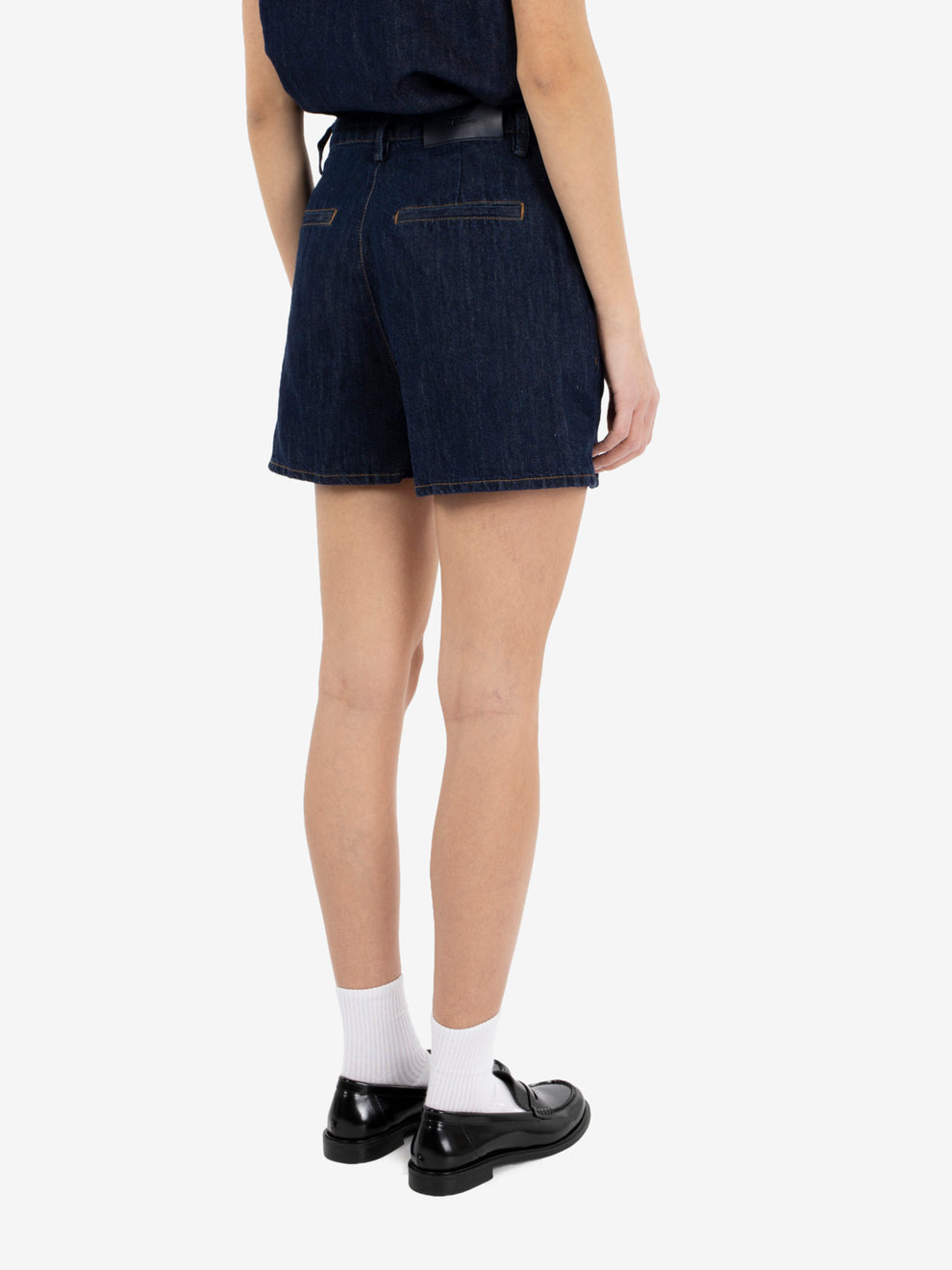 Trouser shorts blossom dark blue