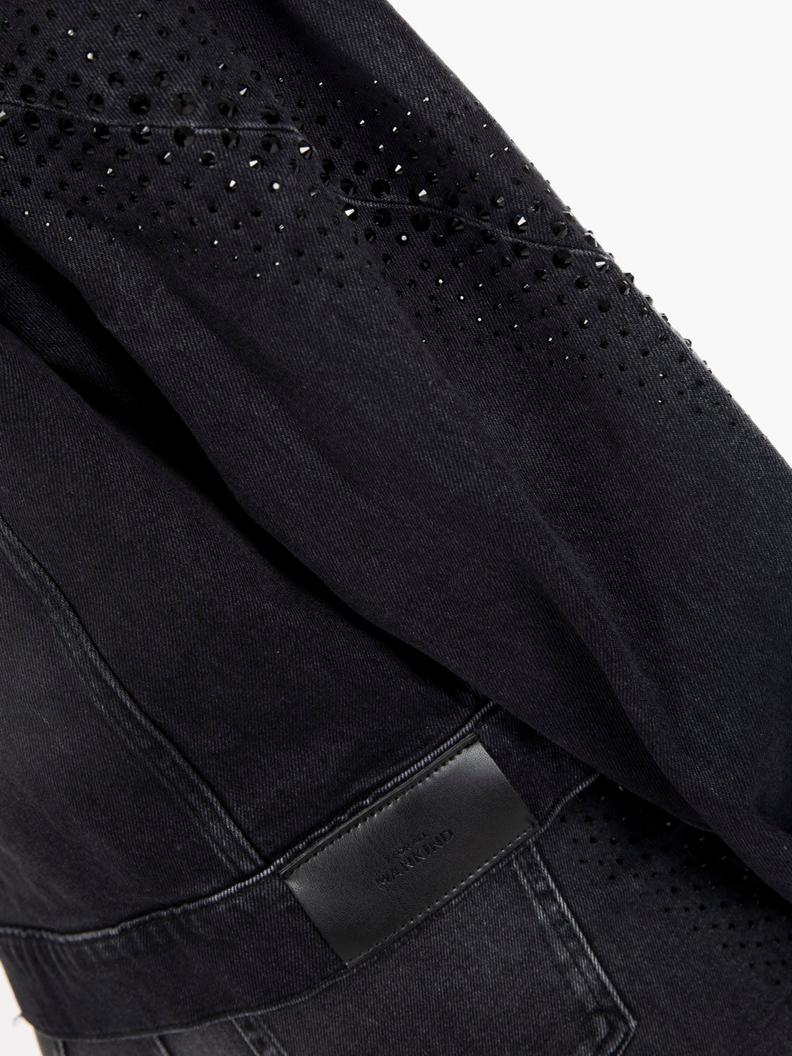Twisted jacket Thunder storm with black crystals