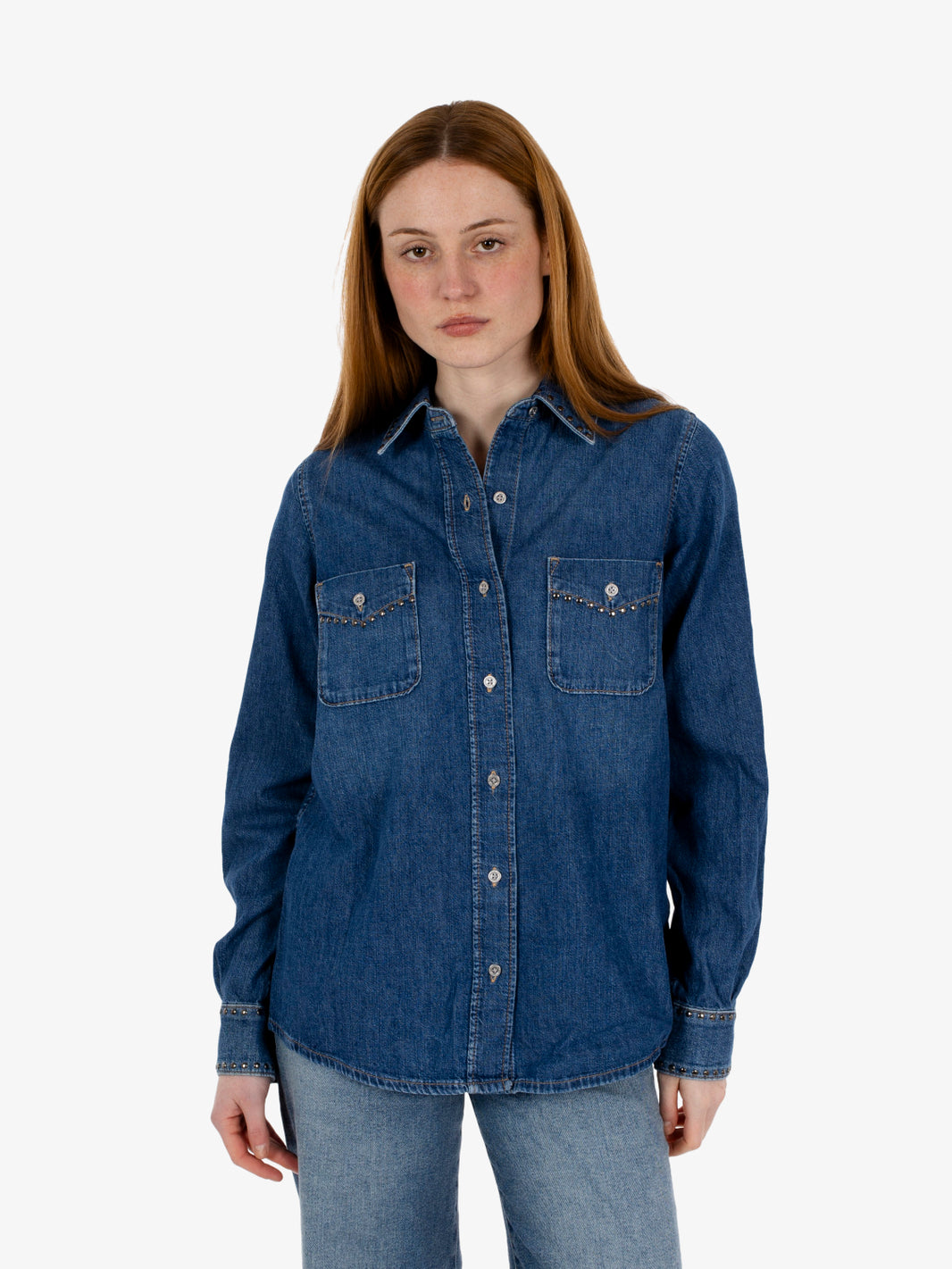 Western shirt Street Wise with mid blue