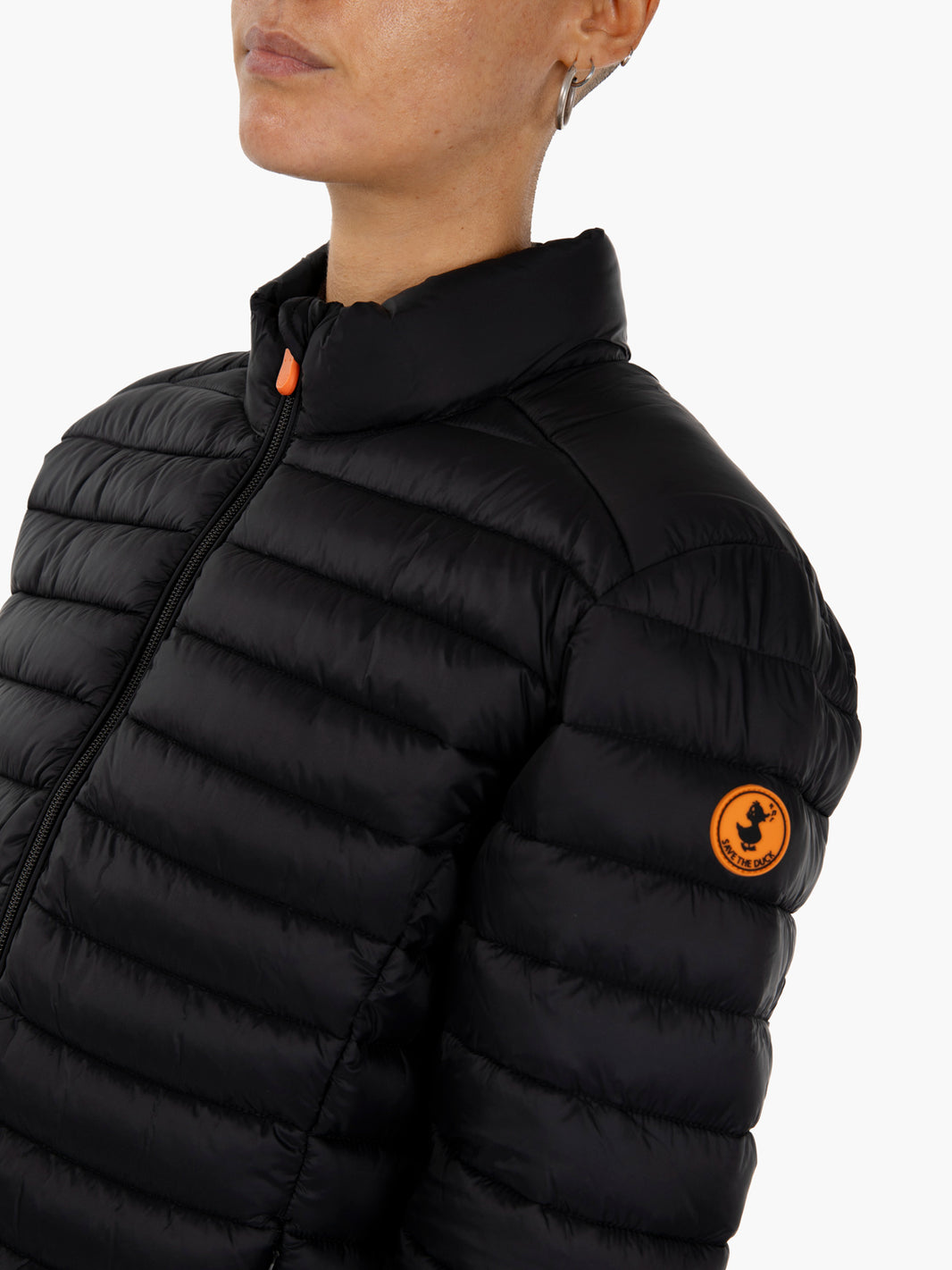 Daisy Giga01 Hooded black jacket