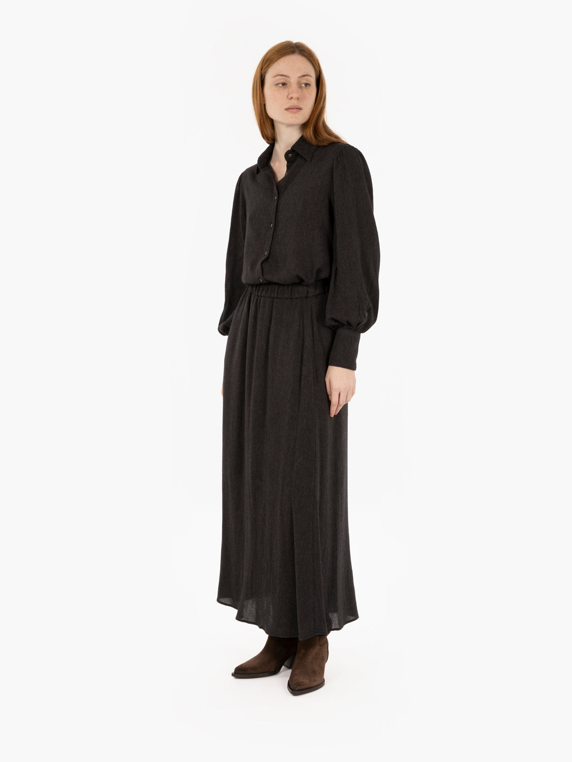Candra anthracite shirt