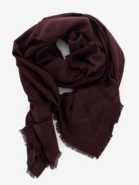 Sciarpa monogram merlot