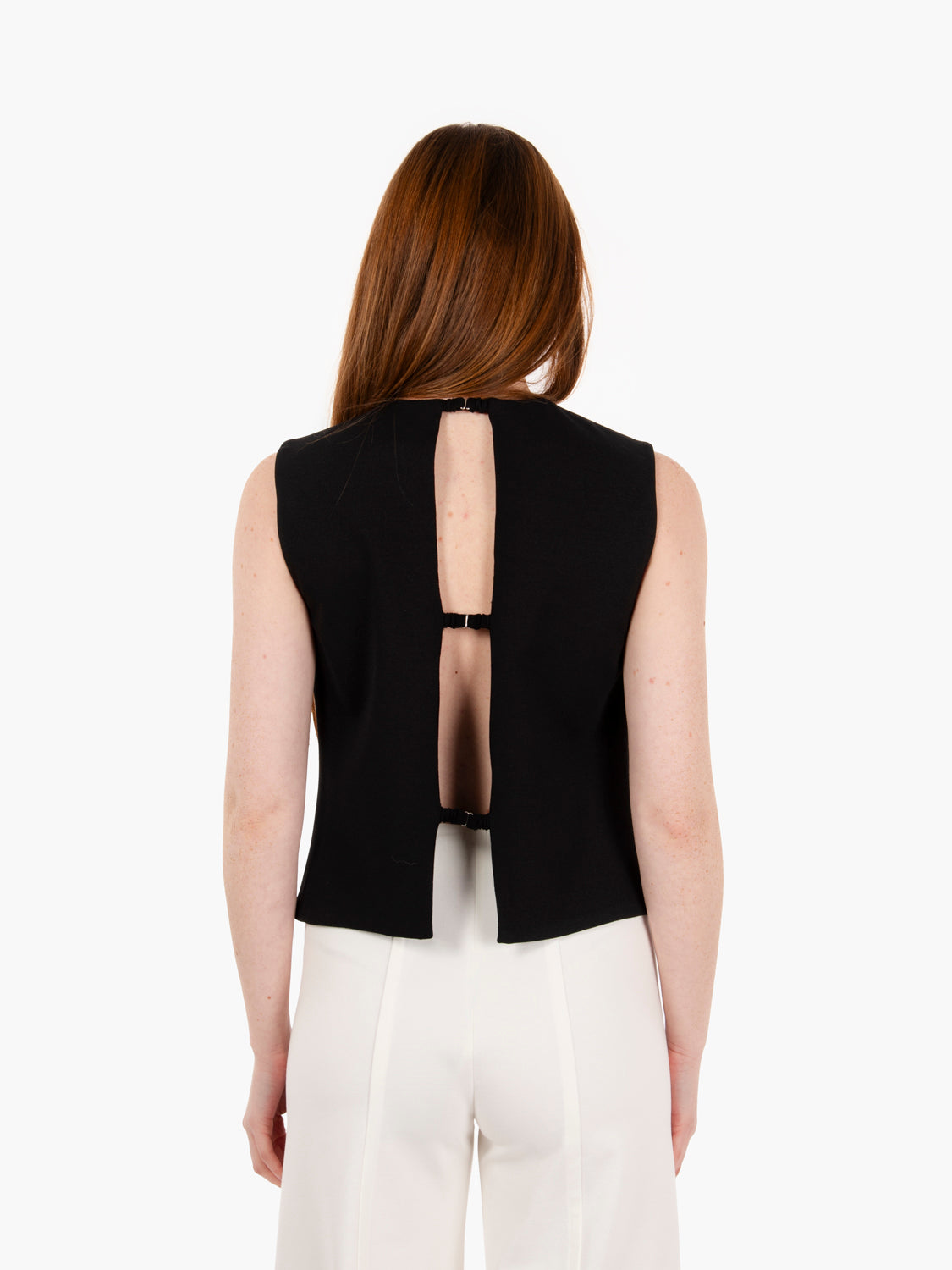 Blusa senza maniche nero