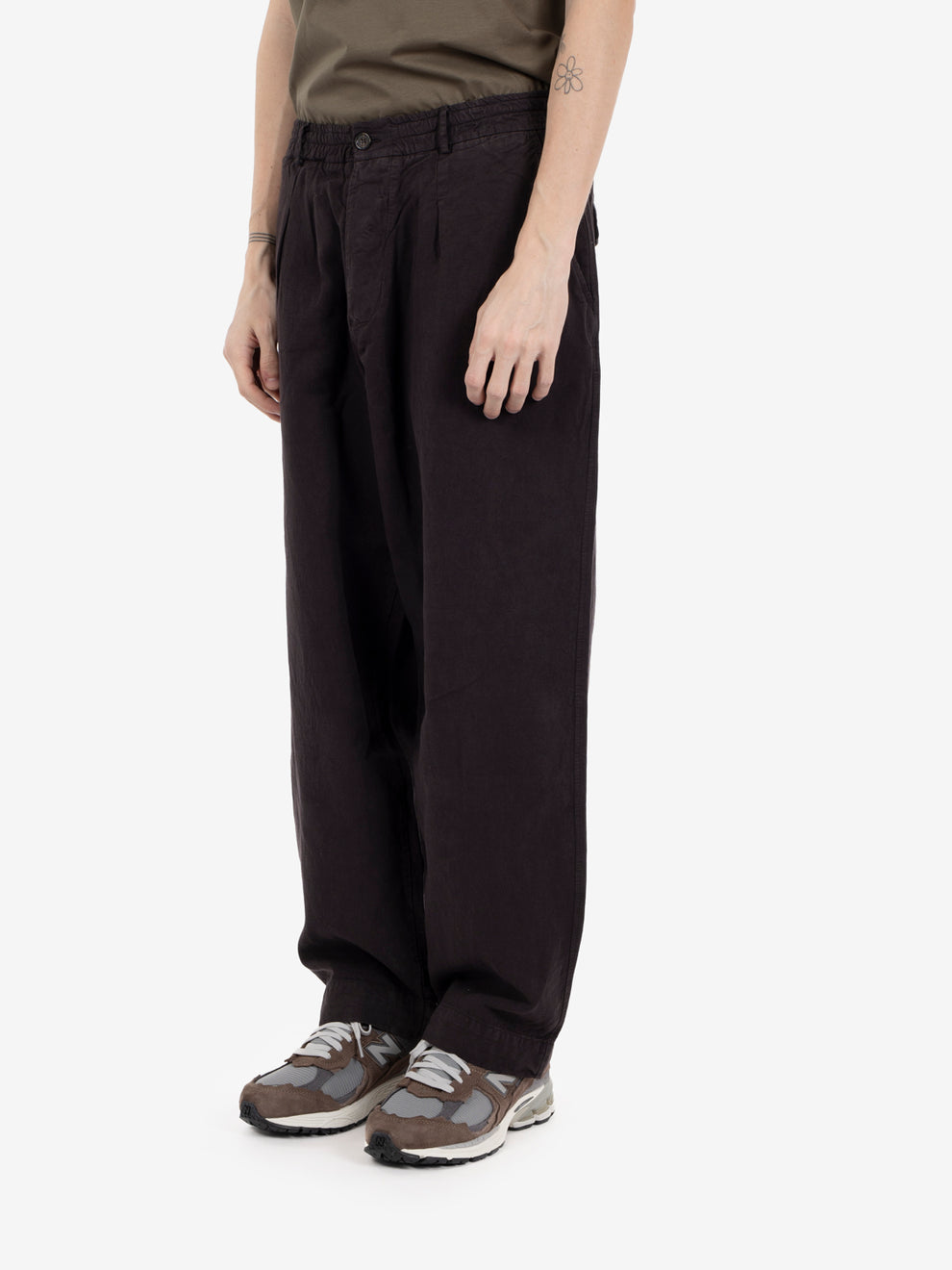 Oxford pant lyo linen mix licorice