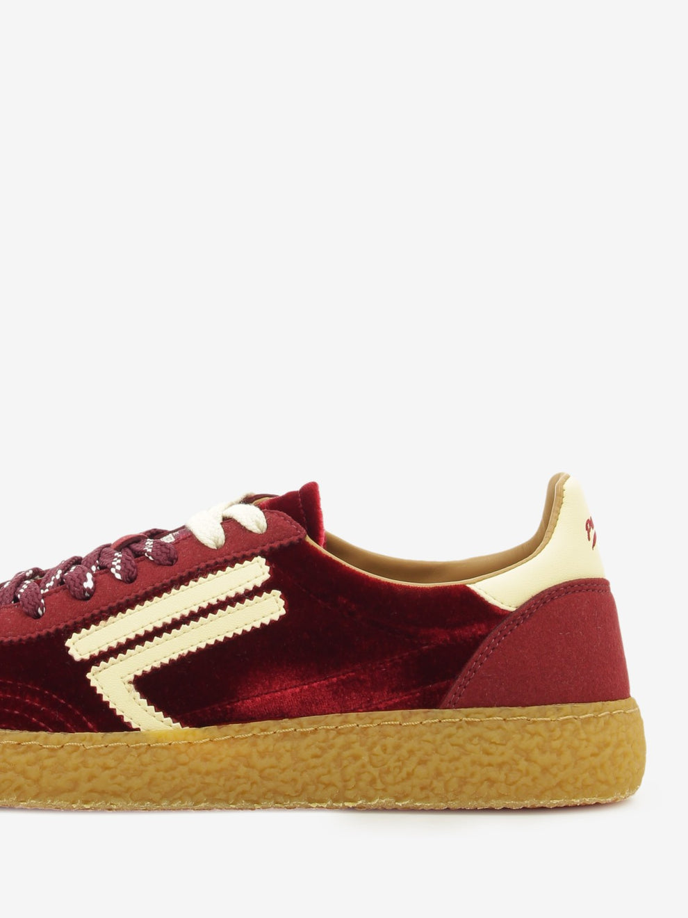 Sneakers Figue velluto bordeaux