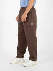 OBEY - Pantalone Easy Ripstop cargo pant dark brown