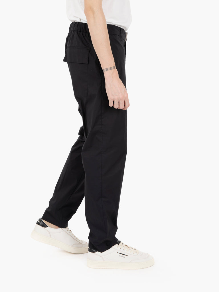 STIMM - Pantaloni  Nettuno in tela paracadute nero
