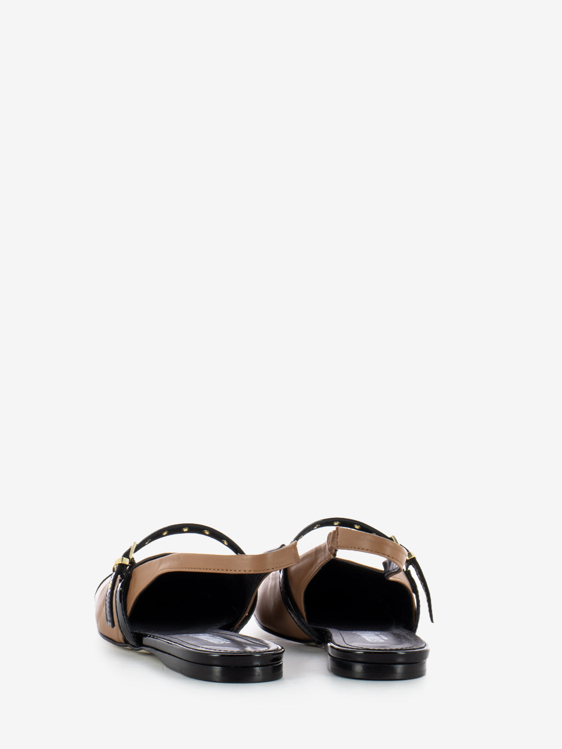 Chanel with shiny tip black / leather