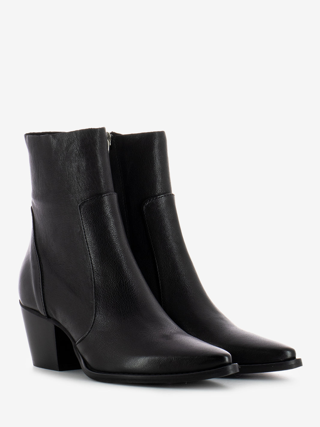 Tronchetti tex Julia in pelle neri