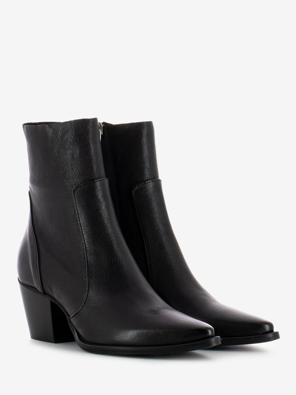 Tronchetti tex Julia in pelle neri