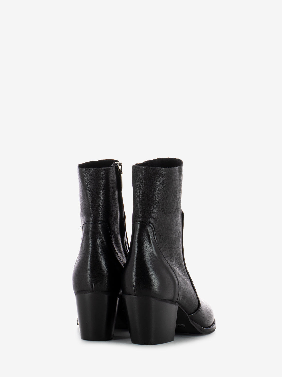 Tronchetti tex Julia in pelle neri
