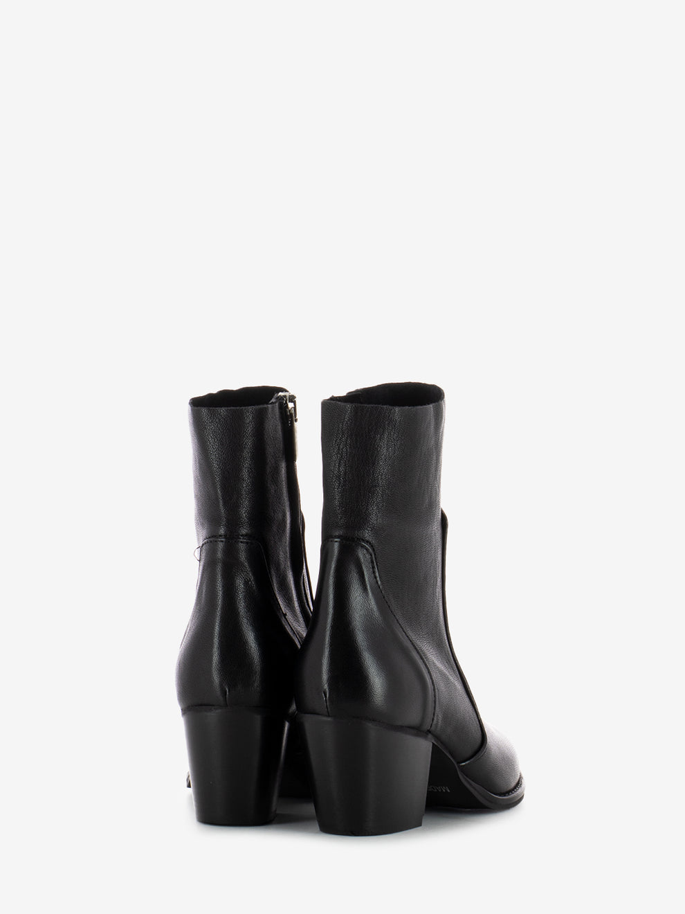 Tronchetti tex Julia in pelle neri