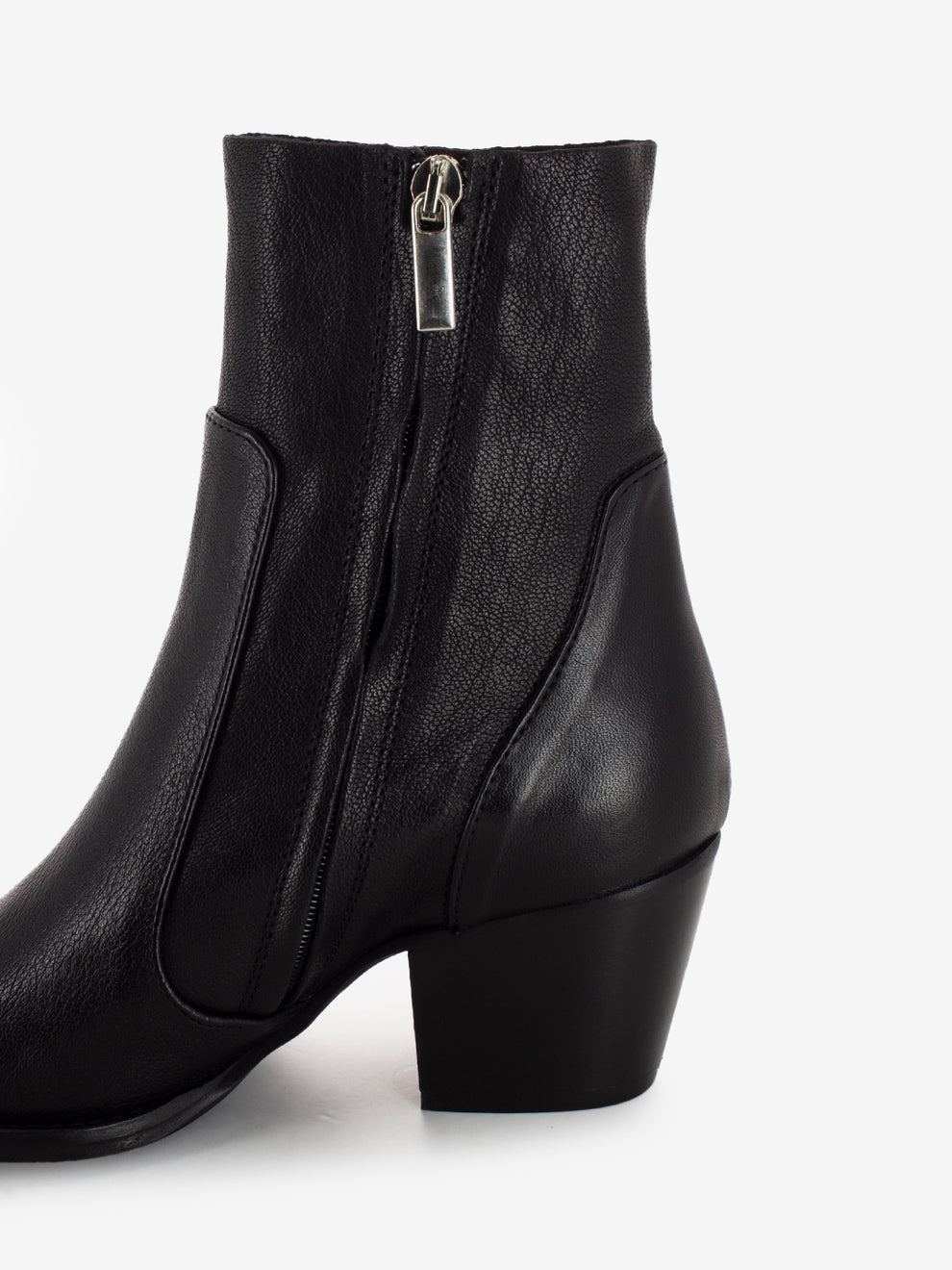 Tronchetti tex Julia in pelle neri