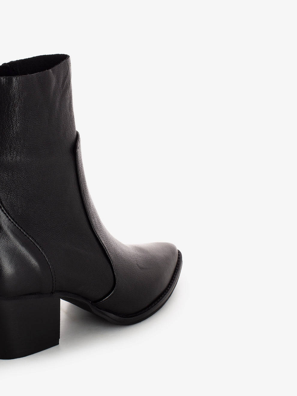 Tronchetti tex Julia in pelle neri