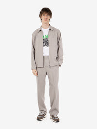 Giacca camicia con zip mastice