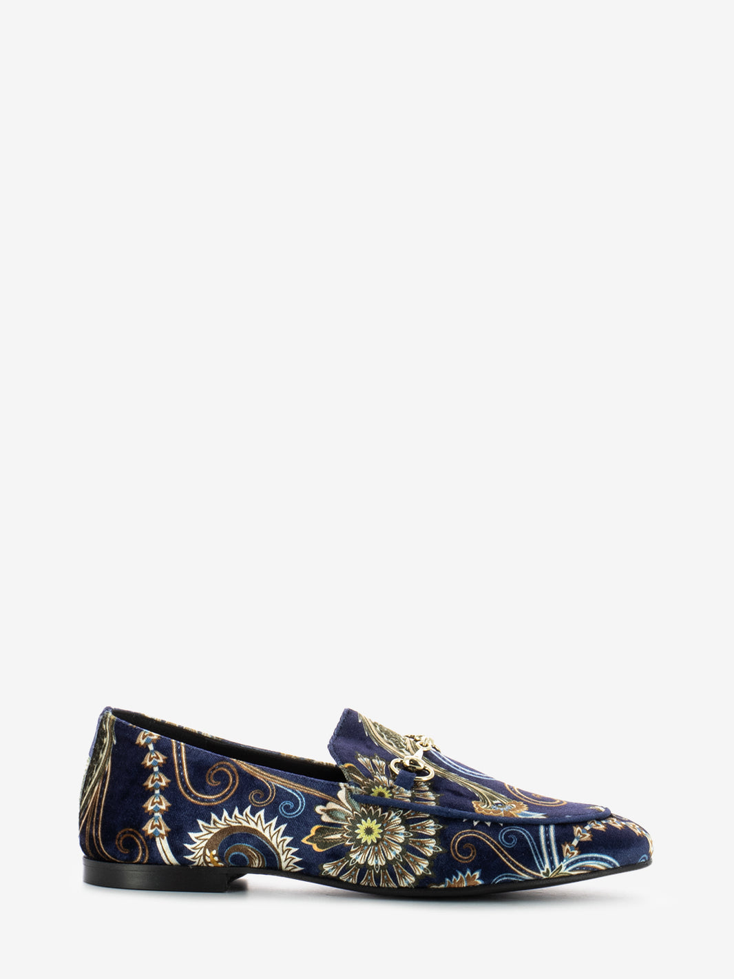 Mocassini Vanessa in velluto blu