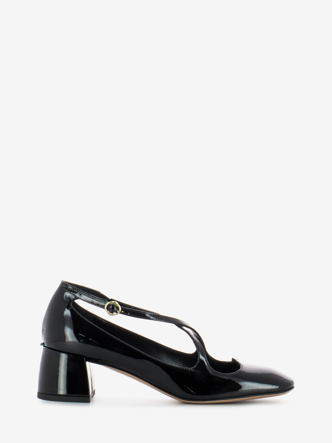 Scarpa con cinturini incrociati nero