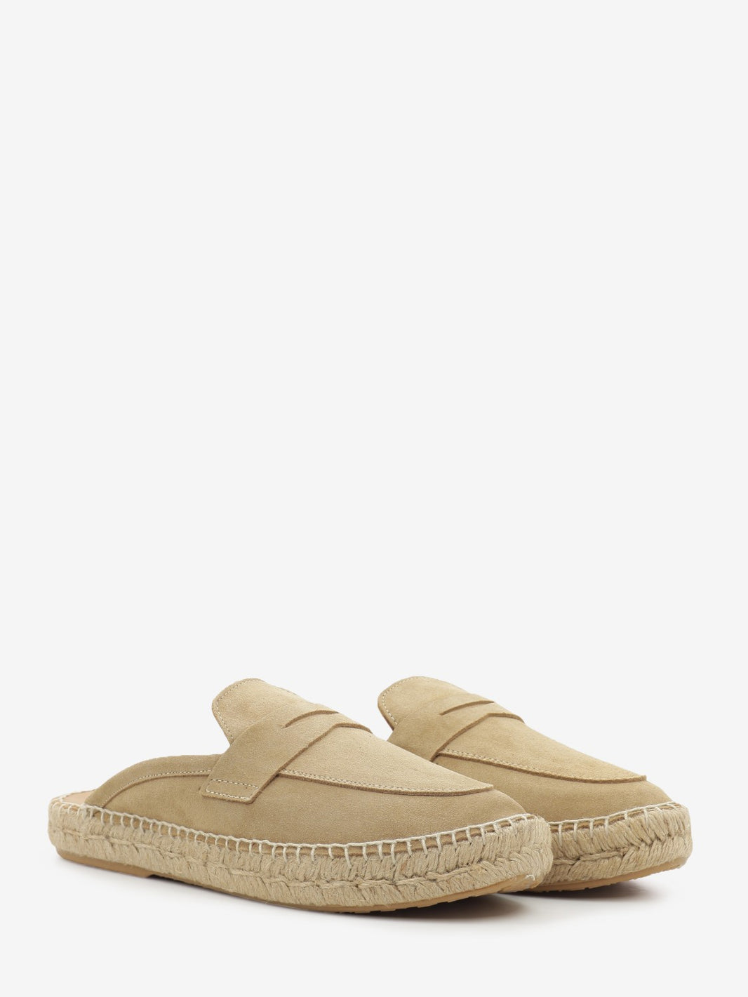 Mocasín Slipper Piel Serraje sand
