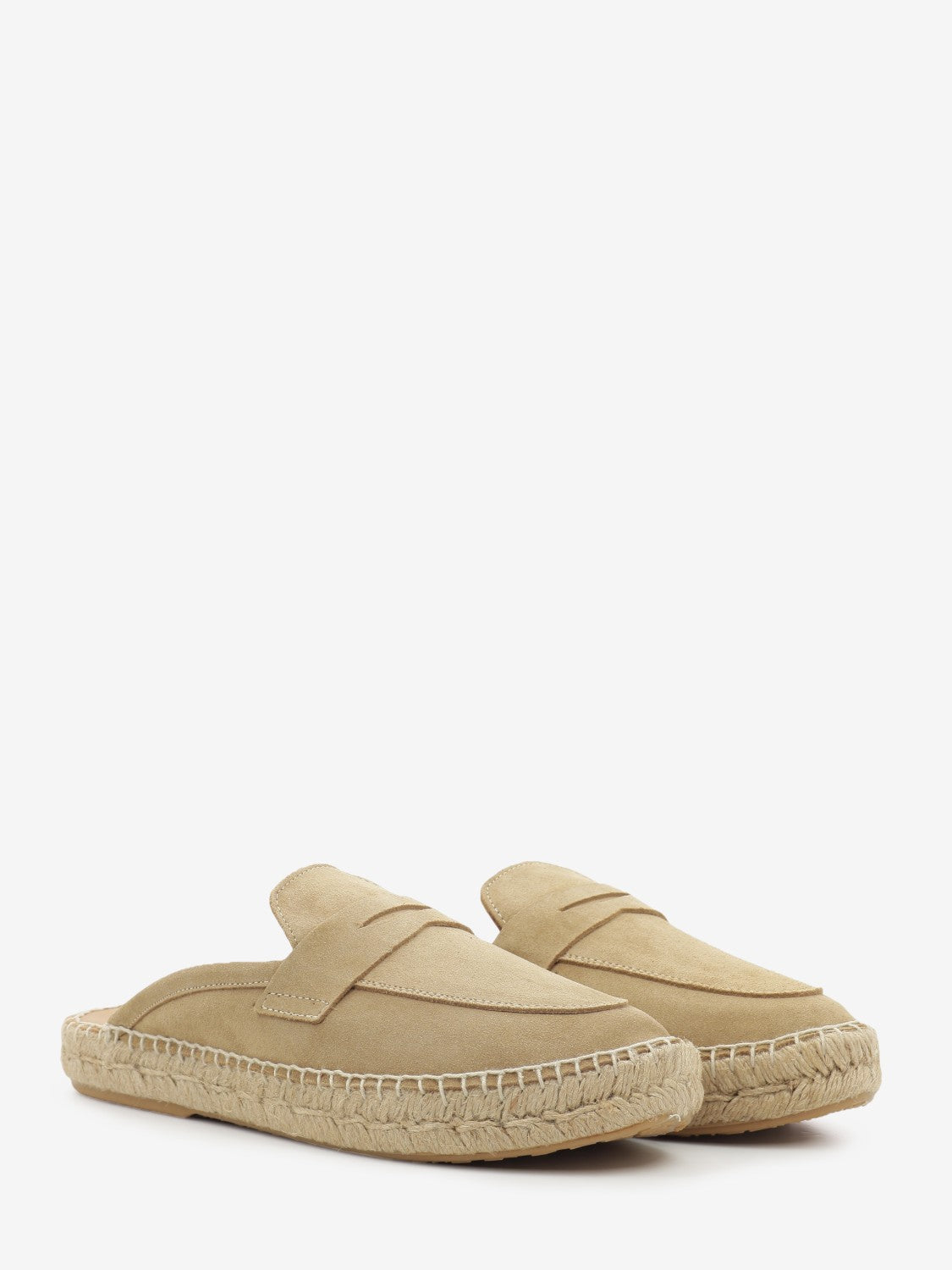 Mocasín Slipper Piel Serraje sand
